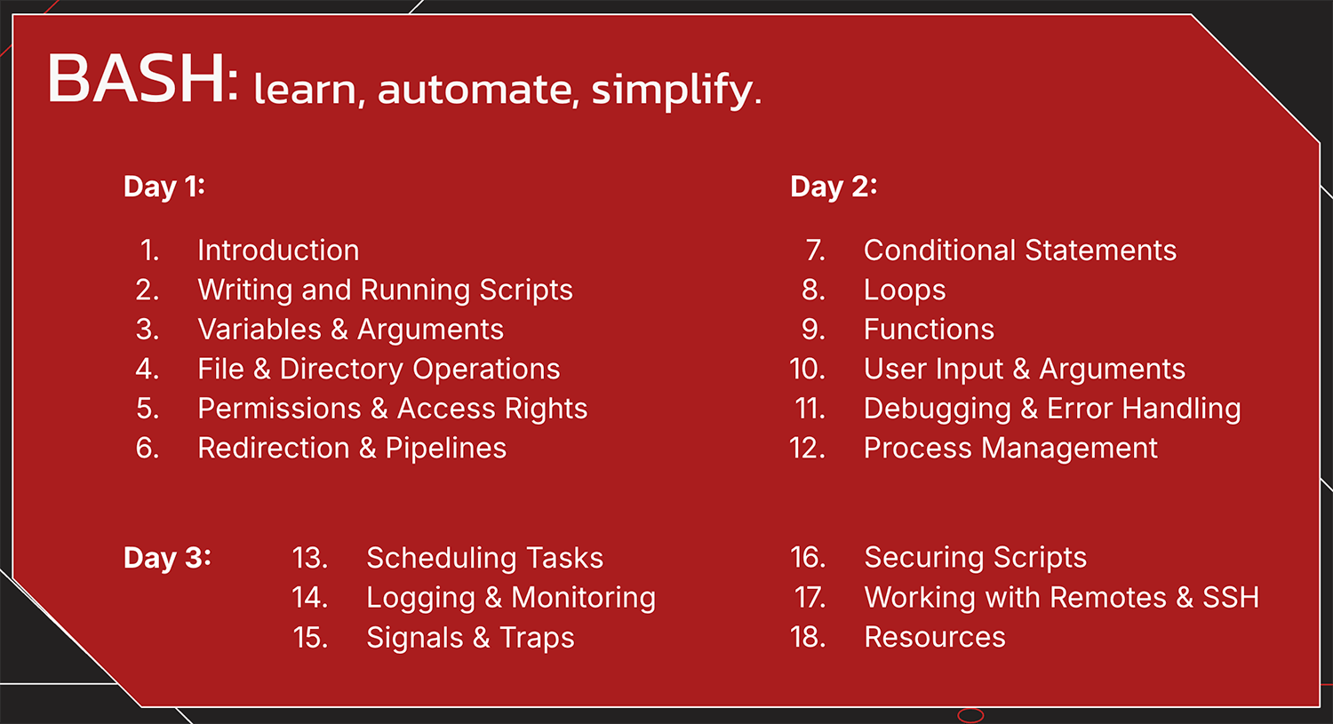 Introduction to Bash scripting
