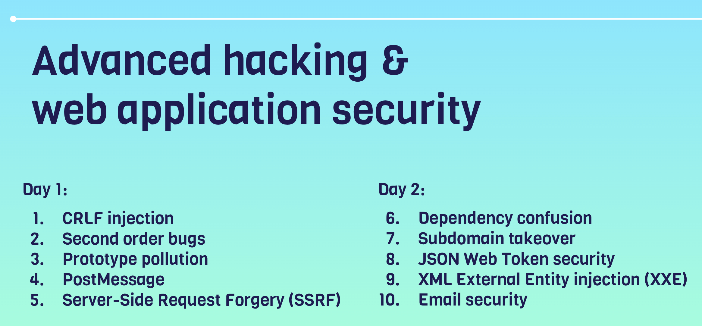 Advanced hacking & web application security