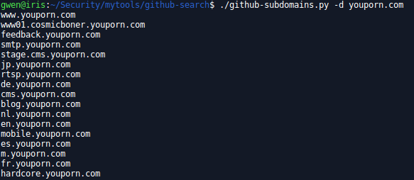 github subdomains
