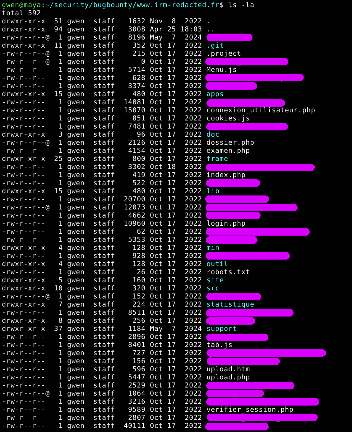 OptiMed file listing