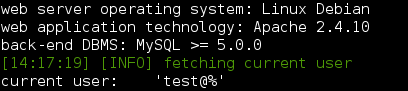 sqlmap current user